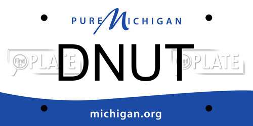 DNUT Michigan License Plate