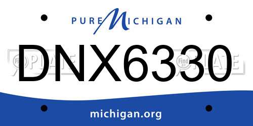 DNX6330 Michigan License Plate