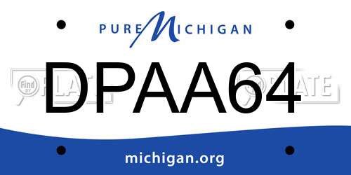 DPAA64 Michigan License Plate