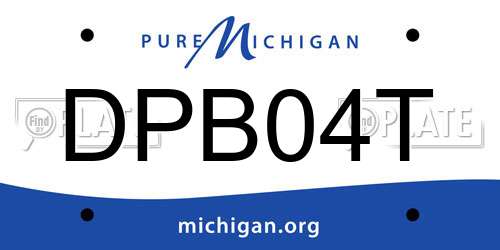 DPB04T Michigan License Plate