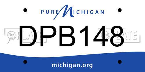 DPB148 Michigan License Plate