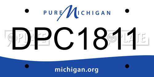 DPC1811 Michigan License Plate