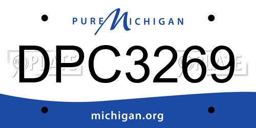 DPC3269 Michigan License Plate