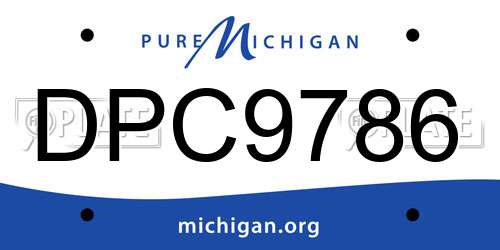 DPC9786 Michigan License Plate
