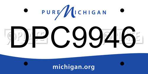DPC9946 Michigan License Plate