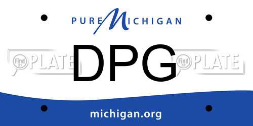 DPG Michigan License Plate