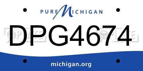 DPG4674 Michigan License Plate