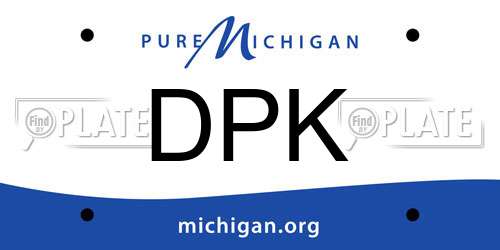 DPK Michigan License Plate