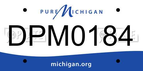 DPM0184 Michigan License Plate