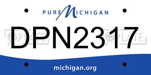 DPN2317 Michigan License Plate