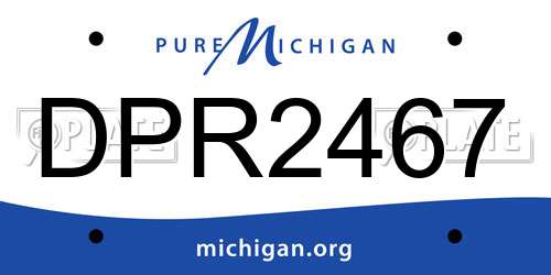 DPR2467 Michigan License Plate