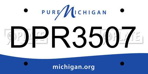 DPR3507 Michigan License Plate