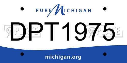 DPT1975 Michigan License Plate