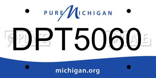 DPT5060 Michigan License Plate
