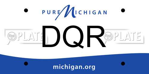 DQR Michigan License Plate