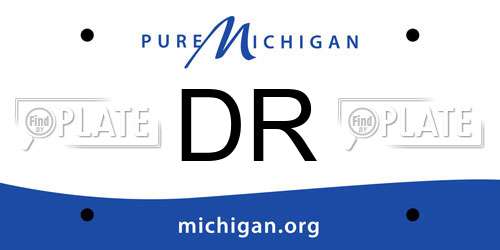 DR Michigan License Plate