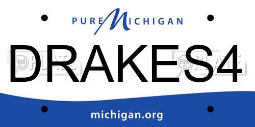 DRAKES4 Michigan License Plate