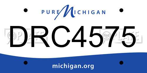 DRC4575 Michigan License Plate
