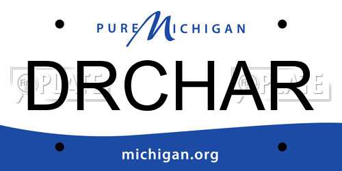 DRCHAR Michigan License Plate