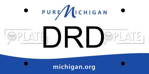 DRD Michigan License Plate