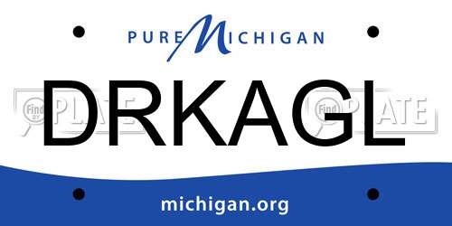 DRKAGL Michigan License Plate