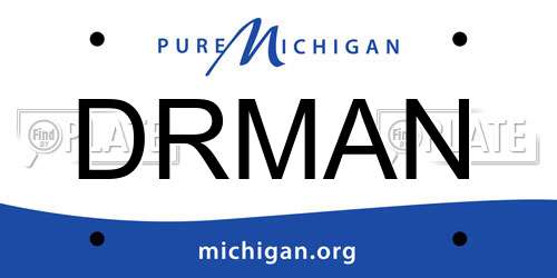 DRMAN Michigan License Plate
