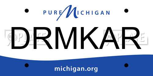 DRMKAR Michigan License Plate