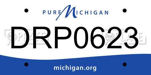 DRP0623 Michigan License Plate