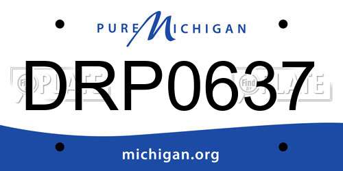 DRP0637 Michigan License Plate