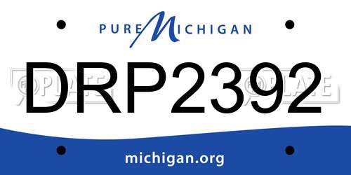 DRP2392 Michigan License Plate