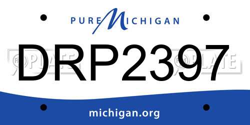 DRP2397 Michigan License Plate