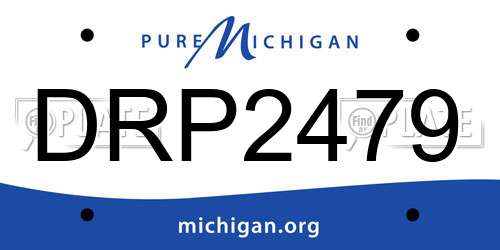 DRP2479 Michigan License Plate