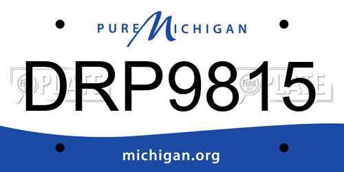 DRP9815 Michigan License Plate