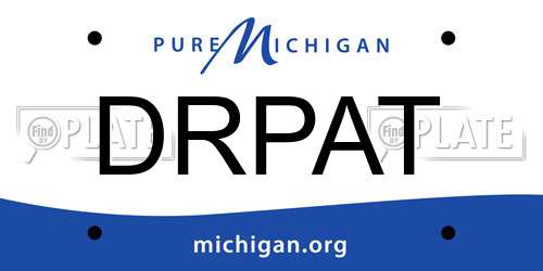 DRPAT Michigan License Plate
