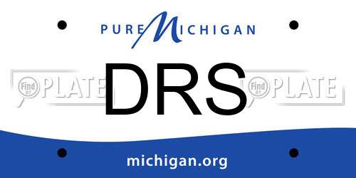 DRS Michigan License Plate