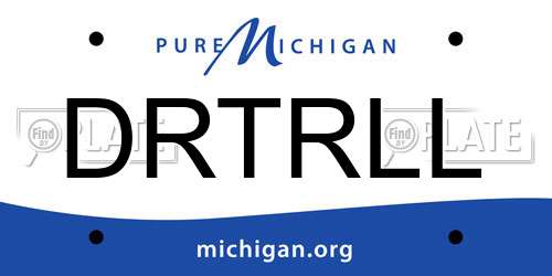 DRTRLL Michigan License Plate