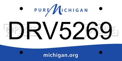 DRV5269 Michigan License Plate