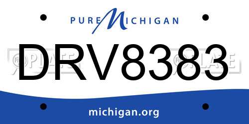 DRV8383 Michigan License Plate