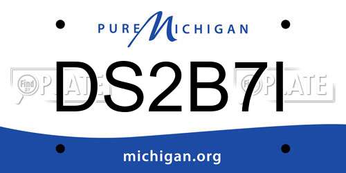 DS2B7I Michigan License Plate