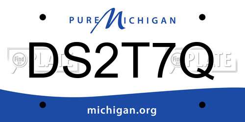 DS2T7Q Michigan License Plate