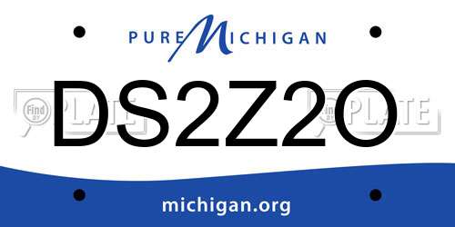 DS2Z2O Michigan License Plate