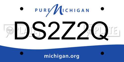 DS2Z2Q Michigan License Plate