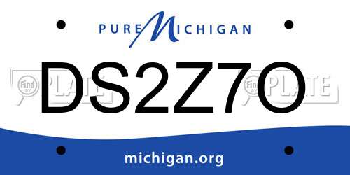 DS2Z7O Michigan License Plate