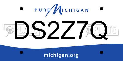 DS2Z7Q Michigan License Plate