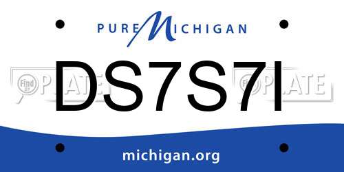 DS7S7I Michigan License Plate