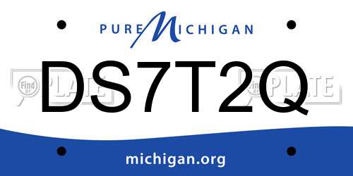DS7T2Q Michigan License Plate