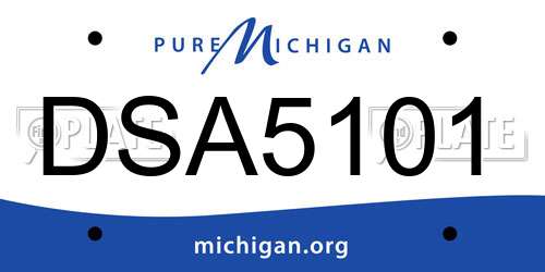 DSA5101 Michigan License Plate