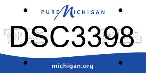DSC3398 Michigan License Plate