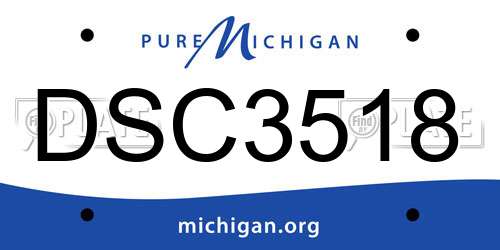 DSC3518 Michigan License Plate