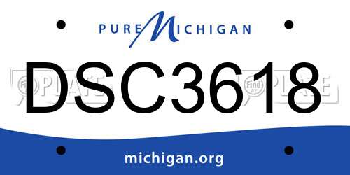 DSC3618 Michigan License Plate